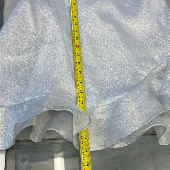 Little Joe Silver Ruffle Slip Dress - Picture 5 of 5